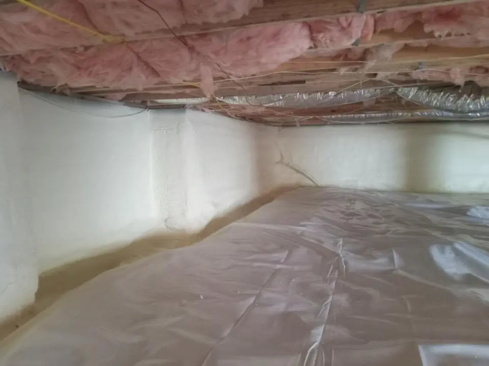 Crawl space encapsulation with closed-cell spray foam for Spray Foam Roofing in Ponca City